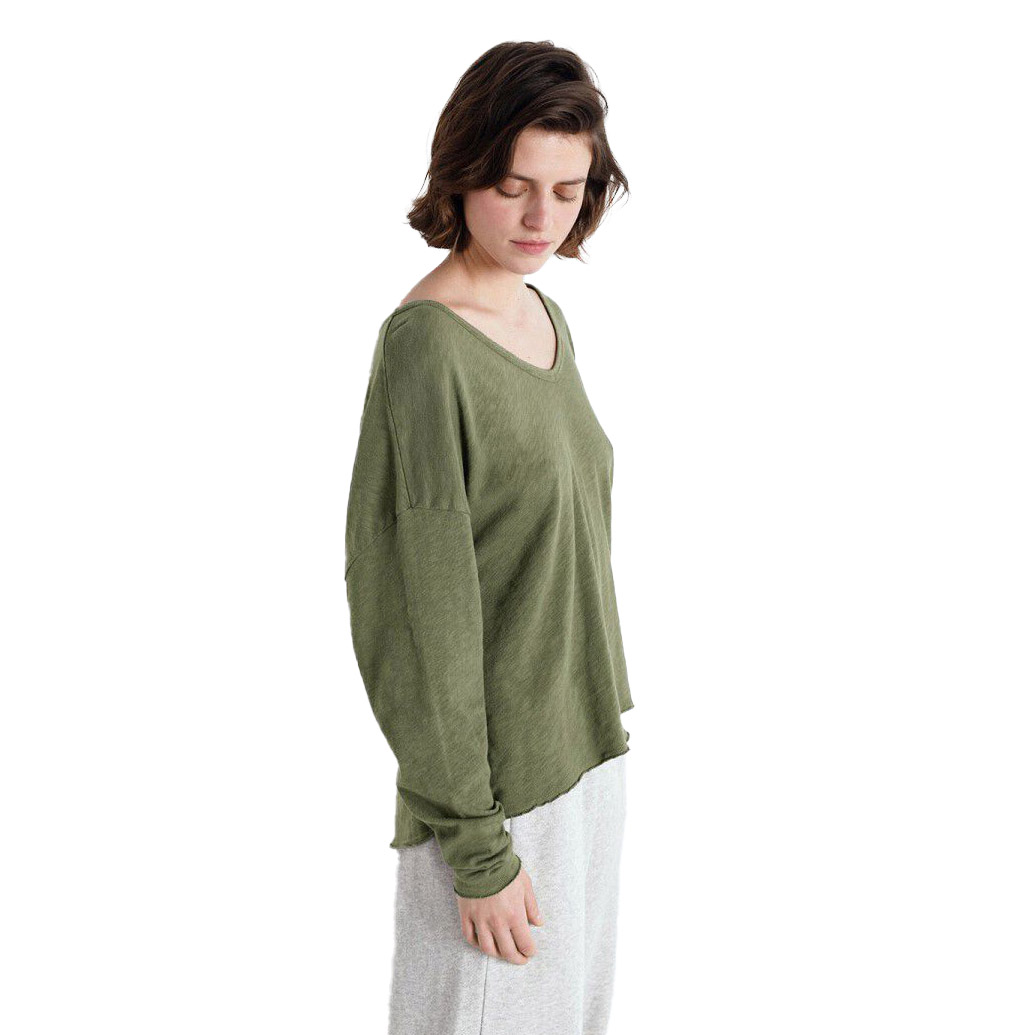 American Vintage Sonoma V-Neck Long Sleeve T-Shirt